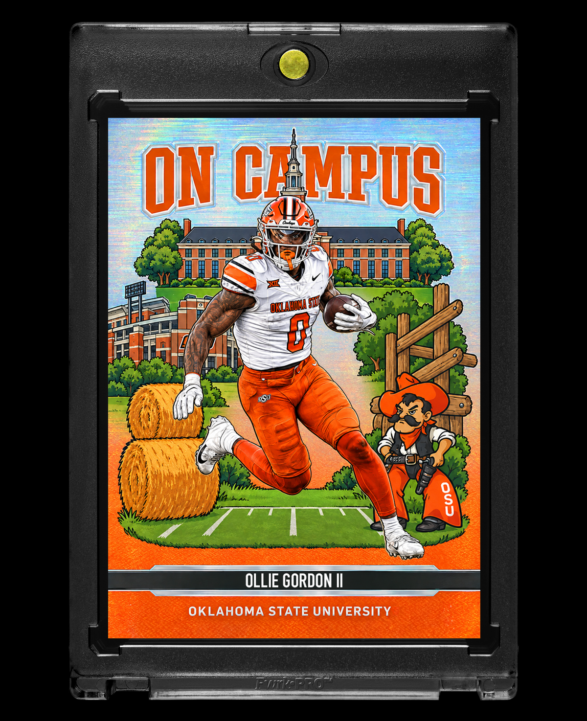 Ollie Gordon II Oklahoma State Cowboys On Campus Holographic SP Custom Card – 918 Customs Collectible