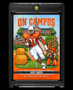 Barry Sanders Oklahoma State Cowboys On Campus Holographic SP Custom Card – 918 Customs Collectible