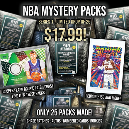 NBA Mystery Pack Series 1 - Chase Patches, Autos, & Numbered Cards | 918 Customs