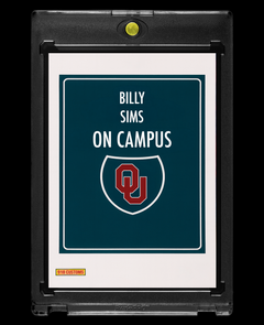 Billy Sims Oklahoma Sooners On Campus Holographic SP Custom Card – 918 Customs Collectible