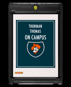Thurman Thomas Oklahoma State Cowboys On Campus Holographic SP Custom Card – 918 Customs Collectible